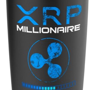 XRP Crypto MILLIONAIRE HODL Loading to BULLRUN Ripple Token Stainless Steel Insulated Tumbler