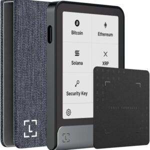 Ledger Flex – Now Including Ledger Recovery Key – Discover The World’s Most intuitive Hardware Wallet, Enhanced with a Quick, Easy Backup Access (Graphite + Magnet Folio)